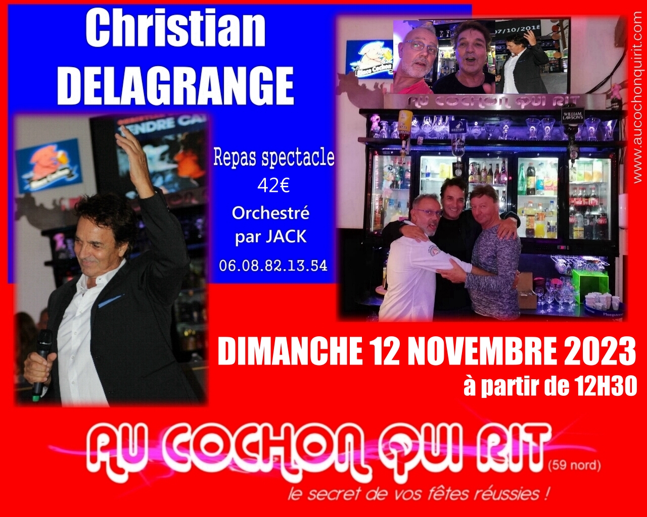 Christian DELAGRANGE / Dimanche 12 novembre 2023 à partir de 12H30 (cliquez ici pour plus d’information)