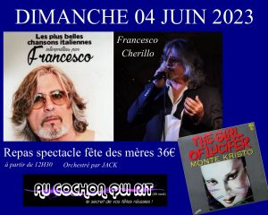 Dimanche 04 juin 2023 / Francesco Cherillo / spécial fête des mères / cliquez ici pour plus d’info