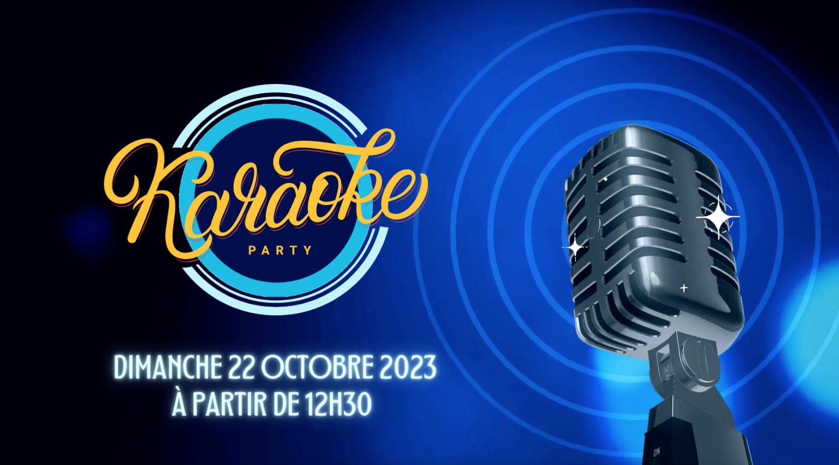 Spécial karaoké > Dimanche 22 octobre 2023 à partir de 12H30 cliquez ici pour plus d’info et voir la vidéo.
