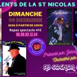 DIMANCHE 06 DECEMBRE 2026 / Les talents de la st Nicolas party XI (cliquez ici pour + d’info)