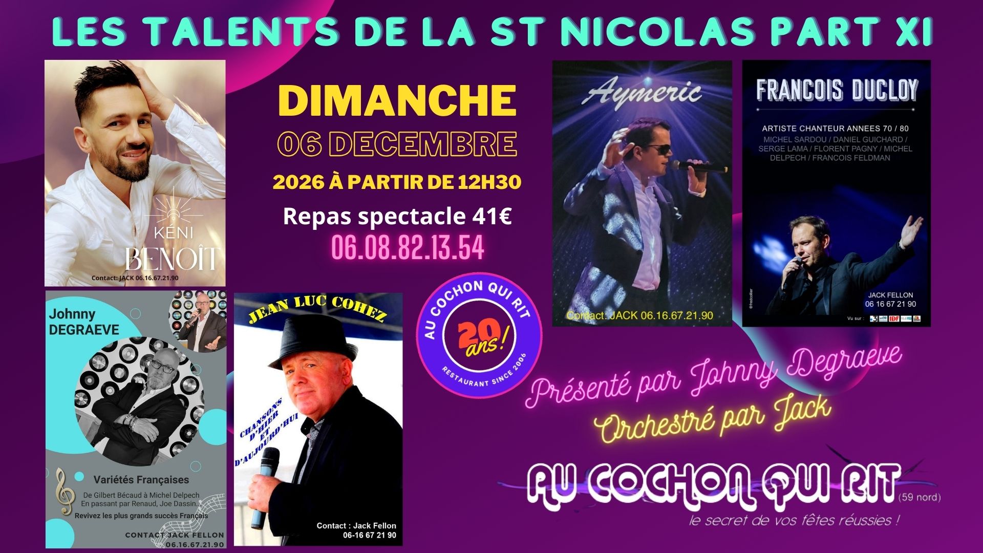 You are currently viewing DIMANCHE 06 DECEMBRE 2026 / Les talents de la st Nicolas party XI (cliquez ici pour + d’info)