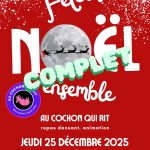 Jeudi 25 décembre repas de fête de Noël